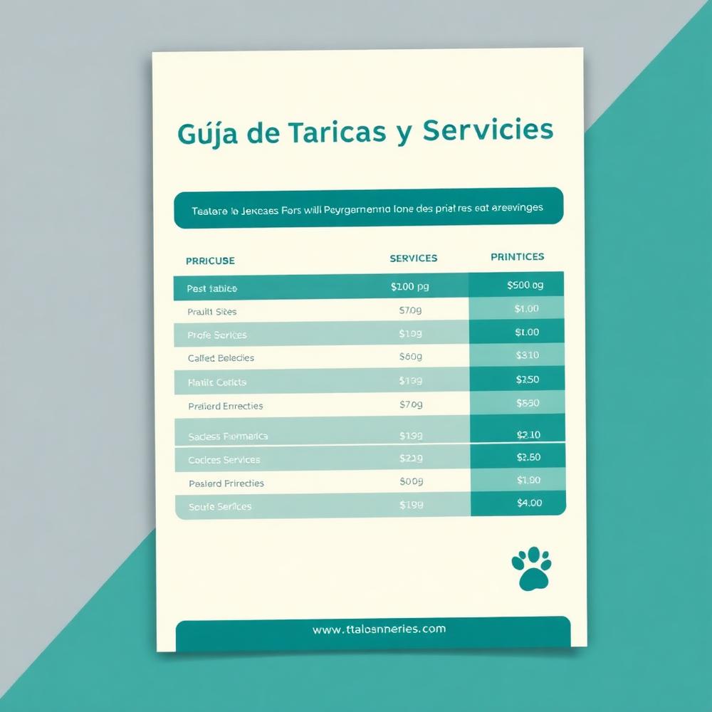 Guía de Tarifas y Servicios