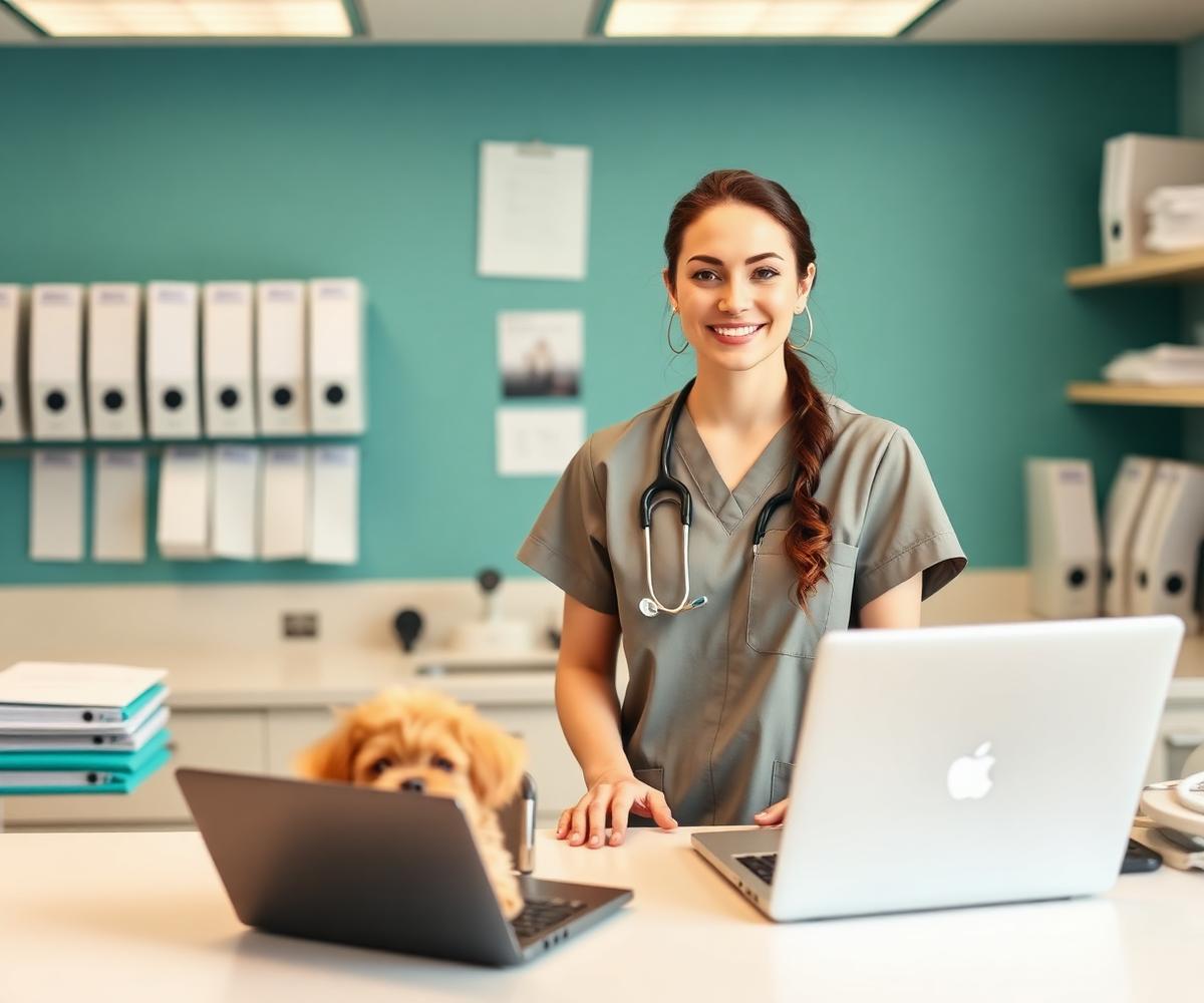 Veterinaria organizada usando el kit